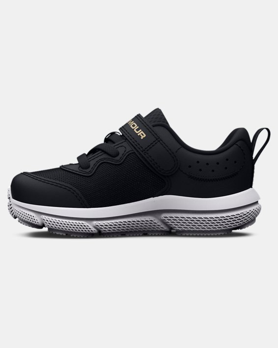 Girls' Infant UA Assert 10 AC Running Shoes in Black image number 1